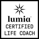 The words Lumia Certified Life Coach with their star logo.